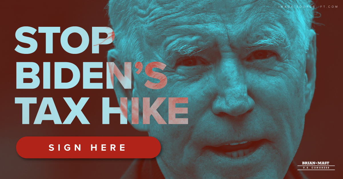 Stand against biden’s tax hike: sign here!