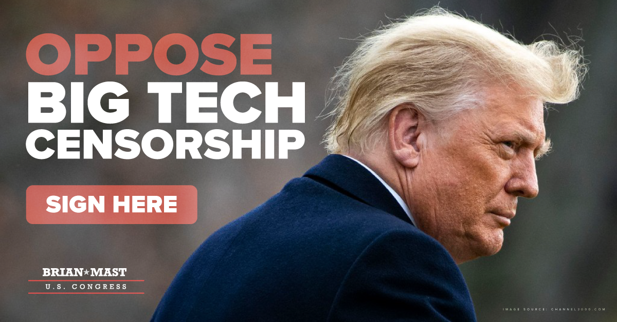 sign here: Oppose big tech censorship