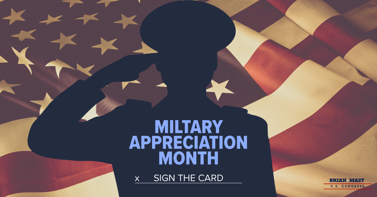 Sign our “Thank You” Card in honor of Military Appreciation Month ...