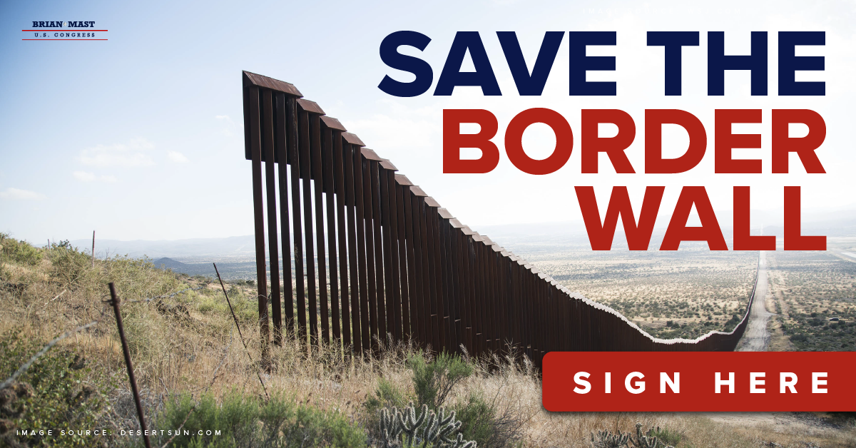 SAVE THE BORDER WALL: SIGN YOUR NAME