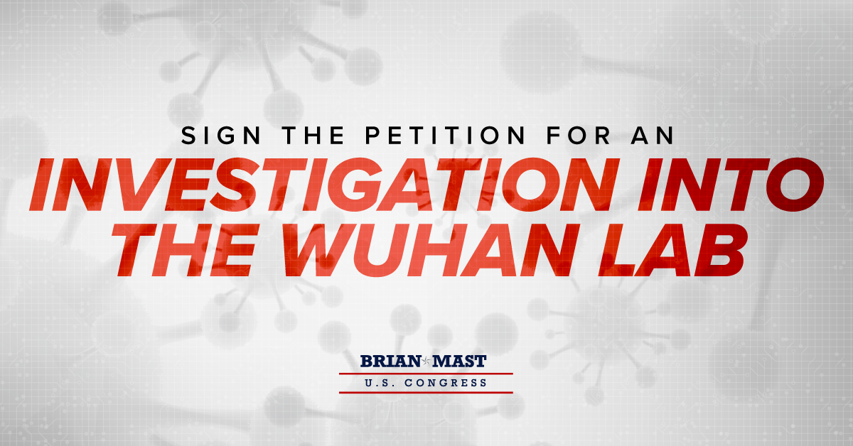 sign the petition for an investigation into the wuhan lab