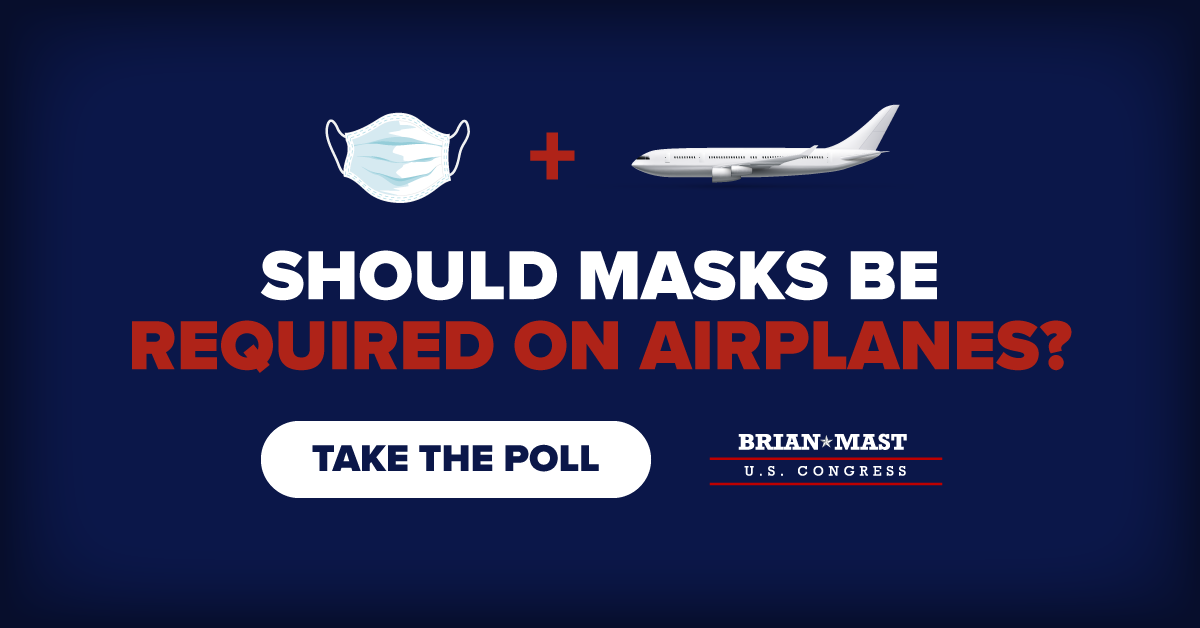 Take the Poll: Should masks be required on airplanes?
