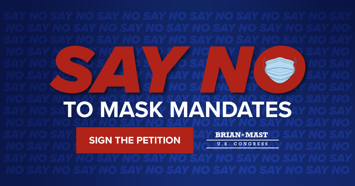 Sign on now to say no to mask mandates!